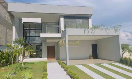 Sobrado novo, à venda, 3 suítes, escritório, piscina, Condomínio Villa Sapezal, Indaiatuba.