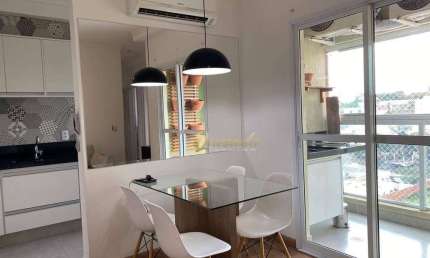 Apartamento mobiliado, para locação, 3 dormitórios, 1 suíte, Edifício Belvedere, Indaiatuba.