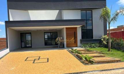 Casa térrea nova, à venda, 3 suítes, planejados, piscina, Condomínio Maria Cândida, Indaiatuba.