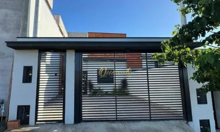Casa térrea nova, à venda, 3 dormitórios, 1 suíte, planejados, spa, jardim sabiás, indaiatuba.