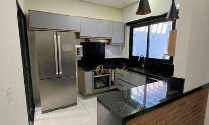 Casa térrea à venda, 3 dormitórios, 1 suíte, planejados, Condomínio Jardim Park Real, Indaiatuba.