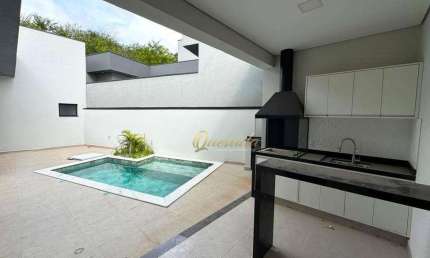 Casa térrea à venda, 3 quartos, 2 suítes, piscina, planejados, Condomínio Gran Reserve, Indaiatuba.