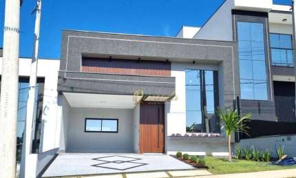 Casa térrea nova à venda, 3 suítes, planejados, SPA, Condomínio Gran Reserve, Indaiatuba.