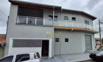Sobrado com salão comercial, 3 quartos, planejados, Jardim Portal do Sol, Indaiatuba.