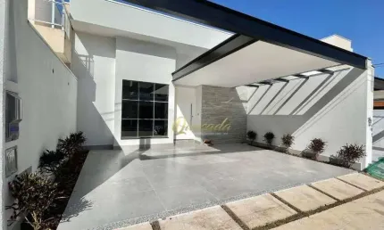 Casa térrea nova à venda, 3 quartos, 1 suíte, planejados, condomínio montreal, indaiatuba.