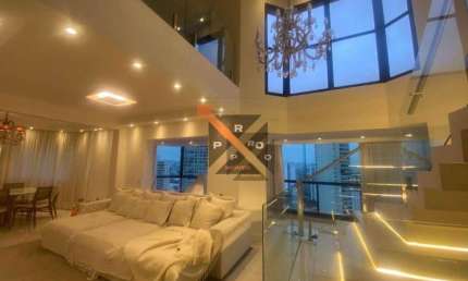 Linda Cobertura c/ 3 quartos, 3 suítes e 4 vagas, 450m², Localização Privilegiada