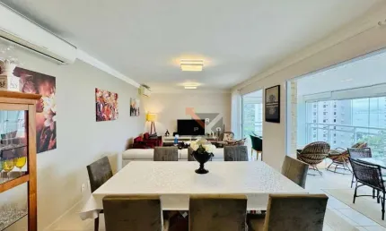 ENSEADA VERDEMAR-LINDO APTO 158M² 3 SUÍTES-VARANDA GOURMET-2 VAGAS - AR CONDICIONADO- MOBILIADO-GUARUJA