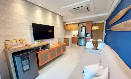 Vende-se flat garden (60 + 30m²) - 2 qtos (1 suíte)