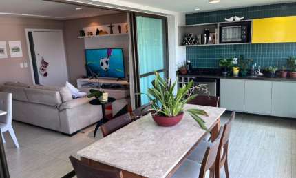 Apartamento de Luxo com Varanda Gourmet no Cobiçado Caminho das Árvores Salvador- BA