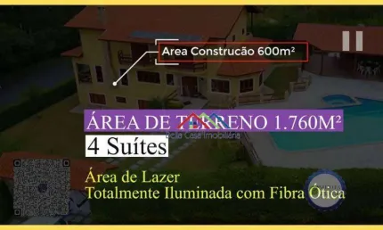 Casa com 4 Suítes à venda, 600 m² por R$ 2.500.000 - Condomínio Jardim das Palmeiras - Bragança Paulista/SP