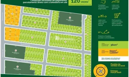 Terrenos Comerciais/Industriais disponíveis para venda