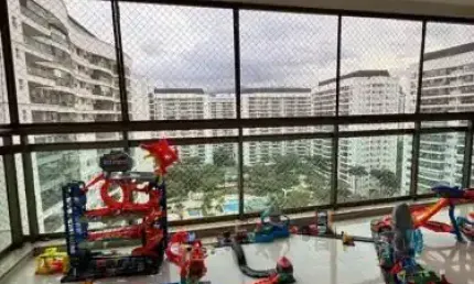 Apartamento  com 96 metros quadrados no cidade jardim - barra da tijuca