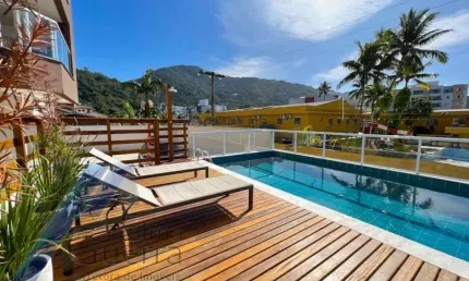 Ubatuba, toninhas - apartamento  cobertura próximo a praia com 03 dormitórios, sendo 01 suíte. com area de lazer.
