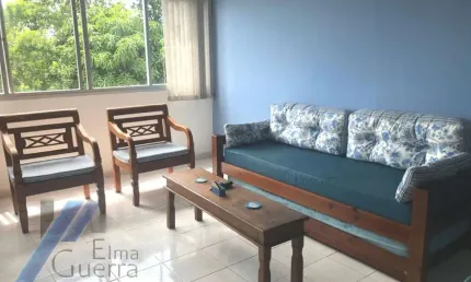 Ubatuba, itaguá - apartamento mobiliado com 02 dormitórios, sendo 01 suíte com vista para o mar..