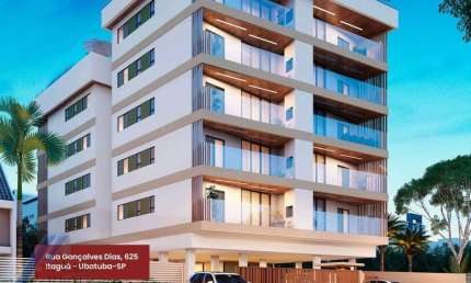 Ubatuba, Itaguá - Apartamento em construção com 02 dormitórios, sendo 01 suíte.