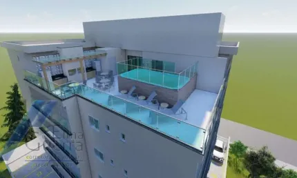 Ubatuba, Perequê Açu - Apartamento em construção com 02 dormitórios, sendo 01 suíte e área de lazer.