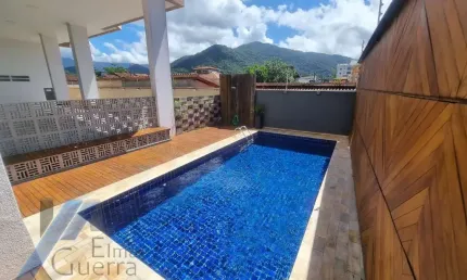 Ubatuba, Centro - Apartamento tipo com 03 dormitórios sendo 01 suíte e área de lazer.