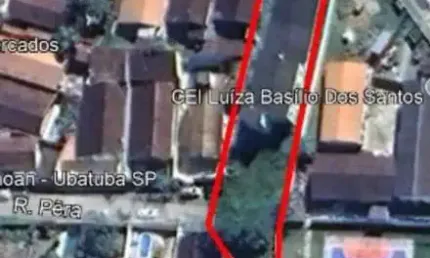 Ubatuba, Lazaro- Terreno aterrado e murado com 1.356 m2, aterrado e murado, documentação de escritura.