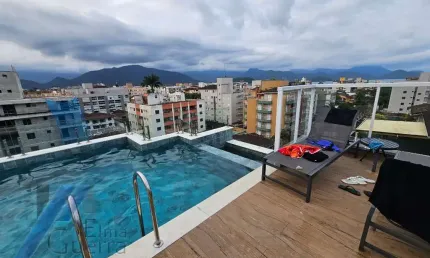 Ubatuba, itagua - lindo apartamento cobertura com 03 suites e área de lazer.