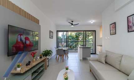 Ubatuba, Praia do Tenório - Apartamento com 02 suites e área de lazer.