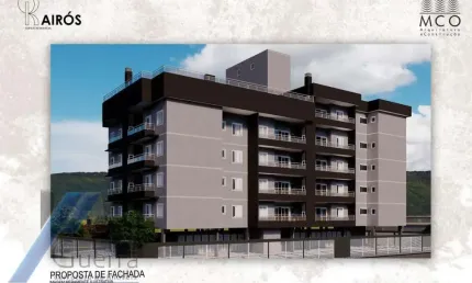 Ubatuba, Centro - Apartamento em construção com 01 suíte e área de lazer.