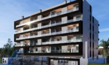 Ubatuba, pereque açu - apartamento em construção com 02 sendo 01 suíte e área de lazer.