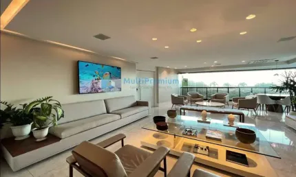 Salvador| Barra| Apto 330 m2| Varanda Vista Mar e Gourmet| 4 Suítes| Gabinete| 5 Vagas