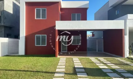 Camaçari| Terras Alphaville| Casa Duplex Alto Padrão 203m²| Mobiliada