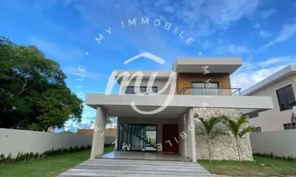 Guarajuba| casa duplex com 242m²| 4 dormitórios| 4 vagas| piscina| área gourmet