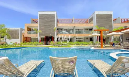 Itacimirim| Village Duplex com Terraço| 155 m²| 2 Suítes| 2 Vagas| Perla Laguna