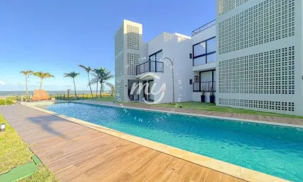 Itacimirim| Quinta das Lagoas Praia| Aptº Pé na Areia| 125m²| 3 Quartos| Mobiliado|2 Vagas