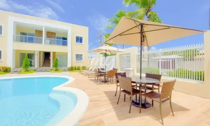 Guarajuba Palm Beach| Villages 68 m²| Térreo com Garden ou Primeiro Andar| 2 Quartos| 1 Vaga