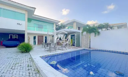 Villas do Atlântico| Casa Duplex Nascente 309m²| 4 Quartos| 4 Vagas| Piscina|Churrasqueira
