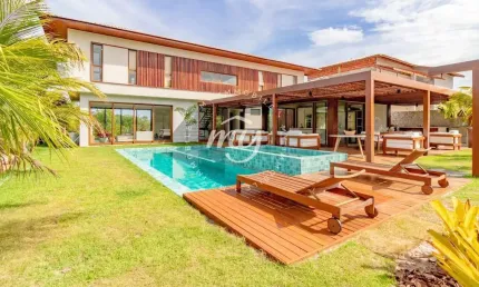Praia do forte| casa duplex 326m²| mobiliada| 5 suítes| 3 vagas| piscina