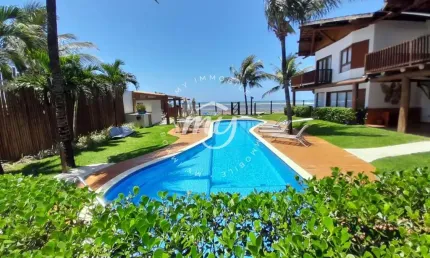 Itacimirim| Village Duplex 185m²| Pé na Areia e Vista Mar| 3 Suítes| 4 Vagas| Praia do Surf