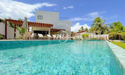 Itacimirim| Aptº Duplex Pé na Areia| Terraço e Piscina Vista Mar| 142 m²| 3 Suítes| 1 Vaga