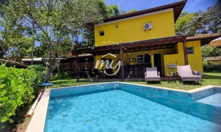 Praia do Forte| Açu da Torre| Casa Duplex com 200m²| 3 Dormitorios| Piscina e Área Gourmet