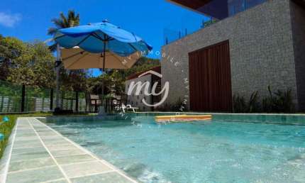 Guarajuba| Casa Alto Padrão 417m²| 5 Suítes| Piscina Privativa