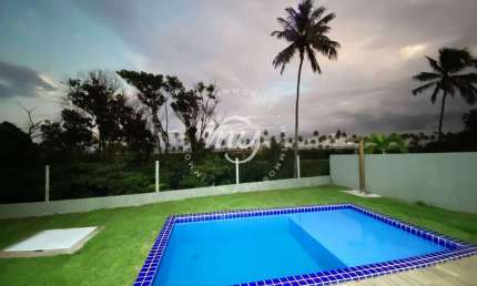Barra de Jacuípe| Parque do Jacuípe| Casa Vista Mar 170m²| 3 Suites| Area Gourmet| Piscina| Churrasqueira
