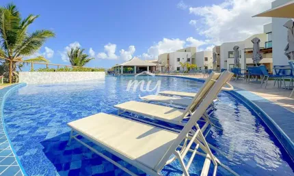 Itacimirim| Village Térreo 107m²| com Garden| 3 Dormitórios| 1 Vaga| Pé na Areia