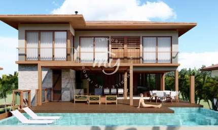 Praia do Forte| Casa Duplex em Construção| 586m²| 6 Suites| Piscina| Area Gourmet