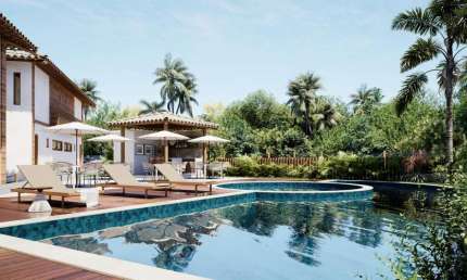 Imbassaí| Village Duplex com 86m| Garden| 2 Suites| 2 Vagas