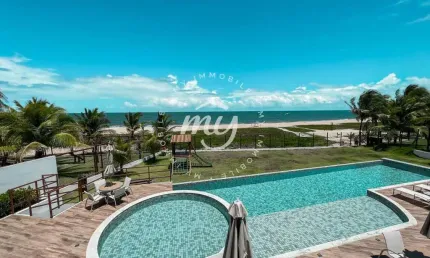Itacimirim| Village Térreo Pé na Areia com 72m²| 2 Suítes| 1 Vaga