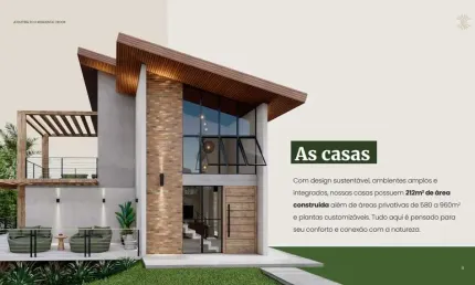 Praia do Forte| Açu da Torre| Casas Duplex com 212m²| 3 Suítes