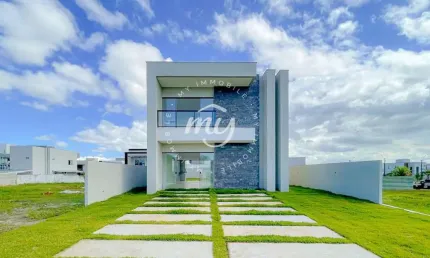 Camaçari| Terras Alphaville| Casa Duplex Nascente| Alto Padrão 165m²| 4 Dormitórios| 2 Vagas
