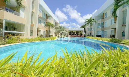 Guarajuba| Porto Smeralda| Village Térreo 73m²| 2 Suítes| 1 Vaga| Mobiliado