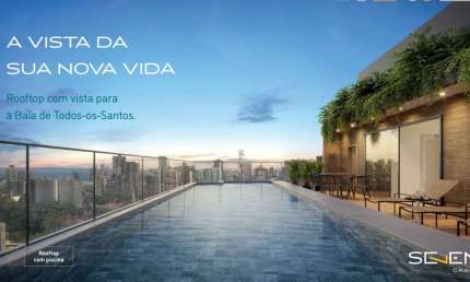 Seven Graça| Apartamentos com 38m²| Vaga Rotativa| Empreendimento Alto Padrão