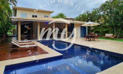 Itacimirim| Casa Alto Padrão 217 m2| 5 Suítes| Piscina com Deck| no Quinta das Lagoas