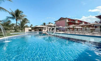 Itacimirim| Village Térreo 70 m²| 2 Suítes| Mobiliado| 2 Vagas| Pé na Areia| Praia da Espera