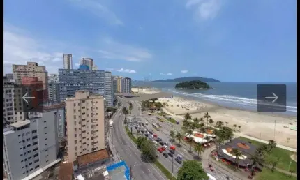 Imóvel para venda com 2 quartos frente a praia com vista panorâmica em itararé - são vicente – sp